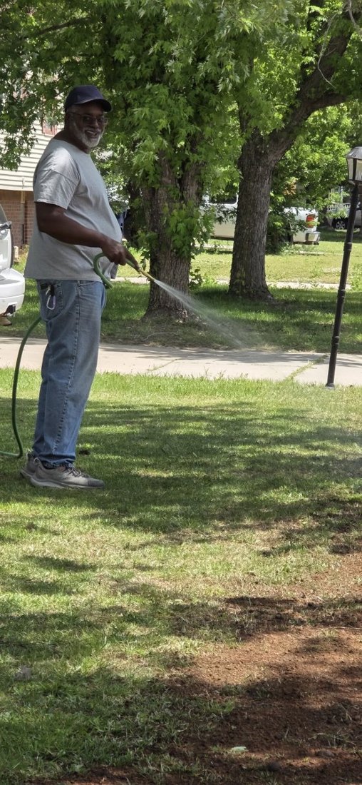 Yard care at Mr. Eric’s property.