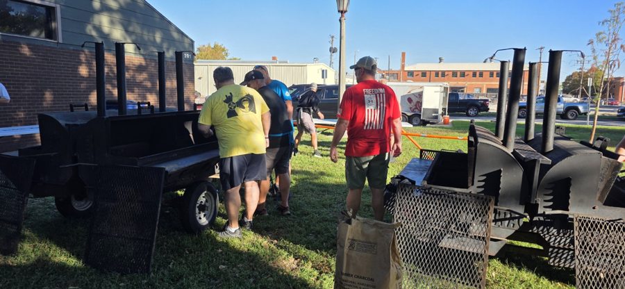 Food preparation at the Stand Down at the October 9, 2026 Wichita Stand Down.