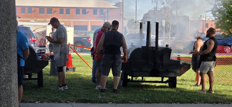 A view of the outdoor cooking area at the October 9, 2026 Wichita Stand Down.
